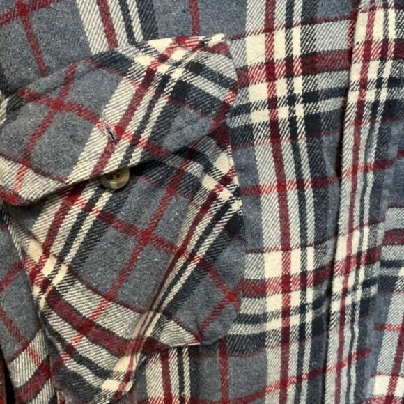 Stone Creek Men's Blue Plaid Cotton Flannel Casual Button Down Shirt XXL - Picture 3 of 6